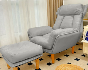 Grand et petit pouf de salon <span class=keywords><strong>en</strong></span> lin, fauteuil lounge, siège, pouf, pouf moelleux, tatami, canapé, salon, chambre à coucher, conversation décontractée - Product Image 5