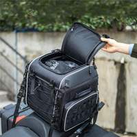 Sacs à bagages pour moto en polyester, amovibles, pour siège arrière de camping, sacoche de selle imperméable 80L, sacs isothermes de voyage, sac de sport étanche