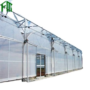 Serra Agricola Intelligente Commerciale Multicampata con Copertura in Film PO/PE per la Protezione delle Piante in Vendita - Product Image 1