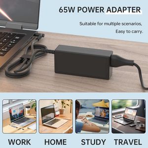 Adaptateur secteur transfrontalier 65W pour HP, 19,5V 3,33A, embout bleu 4,5x3,0mm, certificats de sécurité pour la dédouanement - Product Image 3