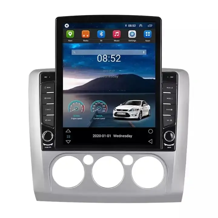 Tesla TS Android 9,0 IPS 2.5D автомобильный DVD-плеер для Ford Focus 2 Mk 2 2004-2011 2 + 32 ГБ GPS BT радио SWC WIFI