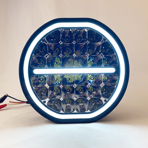 Nouveauté 2026 : projecteur de travail sans vis 9 pouces 185W, double couleur, avec DRL et <span class=keywords><strong>LED</strong></span> de direction, projecteur rond pour conduite tout-terrain - Product Image 3