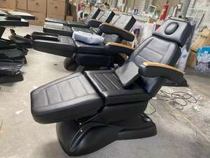 Black Modern Electric 3/4 Motors Facial Physiotherapy Massage Bed SPA Tattoo Salon Beauty <b>Table</b> for Aesthetics - Product Image 5