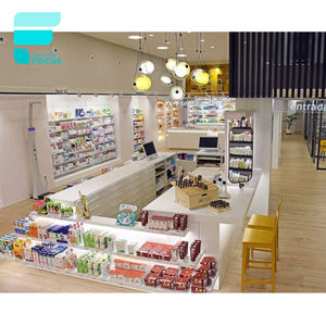 Di legno Farmacia Farmacia Mobili Negozio di Mobili di Medico Farmacia Contatore Medico Negozio di Decorazione di Interni Farmacia Negozio - Product Image 3