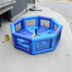 Jeu gonflable commercial Wipeout avec balayeuse rotative, jeu interactif pour enfants et adultes, location pour fêtes et événements - Product Image 1