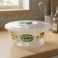 Groothandel Eco-vriendelijke Op Maat Gemaakte Kleur Gemengde Mengkommen PP Plastic Saladeschalen Deksels 4500ml Capaciteit Modern Op Voorraad Merk DYNASTY