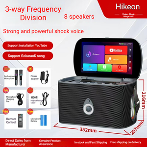 Nuevo Sistema de Altavoces Karaoke con Pantalla Táctil de 11.6 Pulgadas 2026 - 2 Micrófonos Inalámbricos para Fiestas en Casa y Campamentos al Aire Libre - Product Image 1