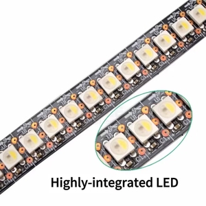 Tira de Luces LED Digitales RGB <span class=keywords><strong>4020</strong></span> <span class=keywords><strong>SK6812</strong></span> de 144 LED, con Emisión Lateral, Direccionables, Blancas/Negras, de 10 mm de Ancho, para Festivales - Product Image 6