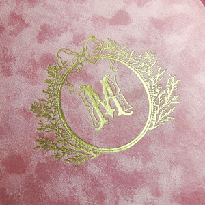 Customized pink velvet gold embossed <b>invitation</b> set for wedding trousseau acrylic wedding vows card - Product Image 5