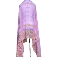 Hijab, foulard de tête et sous-hijab pour femme en mousseline respirante à imprimé numérique et à paillettes, accessoires traditionnels assyriens et africains