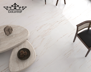 Goldtop Polished Thassos Rosso <b>Marble</b> Slabs Natural Stone Turkey for Indoor Use Vanity Top Bathroom Reception Desk Furniture - Product Image 3