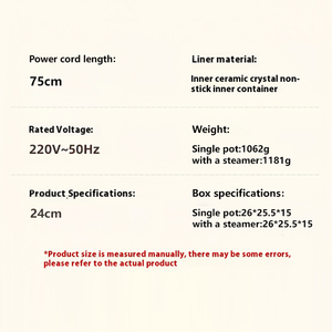 Poêle électrique multifonctionnelle antiadhésive pour la maison, capacité de 3,5 L, puissance de 800 W, économie d'énergie, usage domestique - Product Image 5
