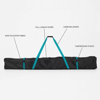 Sac de ski/snowboard 210 cm en polyester 600D imperméable, conception personnalisée, fermeture auto-agrippante, durable, écologique, pour homme, niveau avancé