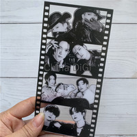 Sisipan Gambar plastik bening bingkai Booth foto Strip PVC kartu Film transparan kartu Strip untuk 2*6 Strip inci foto