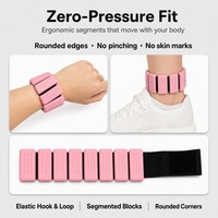 Poids réglables pour poignets et chevilles de 0,5 à 2 lb, en silicone antidérapant, bracelet lesté portable, logo personnalisé pour la course, la danse et l'entraînement