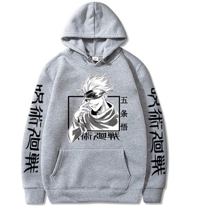 Fitspi Wholesale <strong>Hoodie</strong> Hip Hop Anime Pullovers Tops Loose Long Sleeves Autumn Man Clothes - Product Image 4