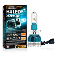 ZCQR DECO M0387 H4 LED Bombilla LED para Reproductor de CD de Automóvil, 12-24V 6500K, Luz Blanca Fría, Aleación de Aluminio, Fácil Instalación
