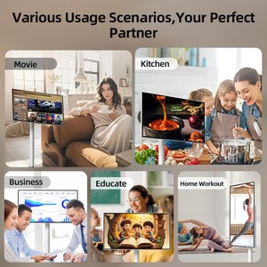 21.5 inch xách tay thông minh TV màn hình cảm ứng Android 15 màn hình với đứng cán màn hình quảng cáo cho Home/Cắm trại/Movie thời gian - Product Image 5