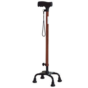 Suministro directo de fábrica de andaderas para personas mayores, andaderas de cuatro patas, telescópicas y ajustables de aleación de aluminio. - Product Image 3