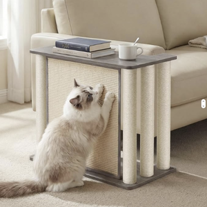 Tiragraffi <span class=keywords><strong>di</strong></span> Lusso in Legno OEM/ODM con Tappetino in Sisal e Pali, Protezione Divano, Arredo per <span class=keywords><strong>Gatti</strong></span> da Interno - Product Image 1