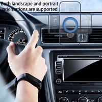 Support de téléphone portable Support d'évent de voiture Support magnétique à rotule de 17mm Support magnétique à aimant réglable à 360 degrés