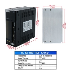 Motor Trifásico HLTNC de 380V, 2500 RPM, 15 NM, 130ST-M15025, 130 mm, Accionamiento T3A, RS485, IP65, Montaje con Brida, 50/60 Hz Opcional - Product Image 6