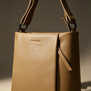 Ladies Large Capacity Leather Bucket <b>Bag</b> Minimalist Style Detachable <b>Strap</b> Work And Daily <b>Shoulder</b> <b>Tote</b> - Product Image 6