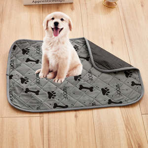 Professioneller Hersteller Gesteppte Schnelltrocknende Wiederverwendbare Hunde-Pipi-Matten Superabsorbierend Maschinenwaschbar Haustier-Trainingsunterlagen - Product Image 1