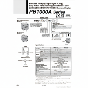 Bomba de proceso SMC Pneumatics, bomba hidráulica, categoría de producto - Product Image 1