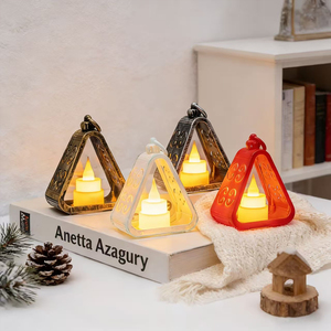 Linterna <span class=keywords><strong>de</strong></span> Nieve con Forma <span class=keywords><strong>de</strong></span> Santa Claus, PVC Ecológico, Luz Nocturna Navideña Retro, Regalos Decorativos, AG10, Decoraciones Navideñas - Product Image 5