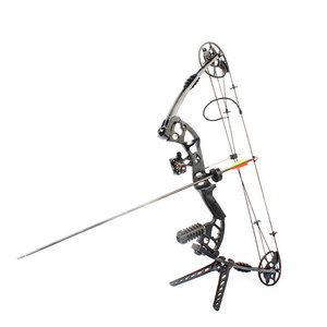 M125 Chasse Concours De Pêche Arc à Poulies pour tir Tir À L'arc Flèche 30-70lbs En Aluminium Riser Laminé Membres - Product Image 5