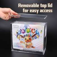 Étuis magnétiques en acrylique Wanxing avec protection UV pour présentoirs de cartes Pokémon, boîtes de rangement UPC SPC pour lots de boosters, montage facile