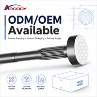ARODDY Tringle de Douche à Tension Intérieure Anti-Rouille Sans Perçage 25mm, 62.99-98.43 Pouces, en Acier Carbone Robuste, Tringle à Rideau Réglable