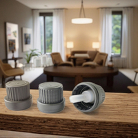 Bouchon compte-gouttes en plastique noir Euro 18mm inviolable insert à vis anti-vol pour bouteilles longue insertion de compte-gouttes