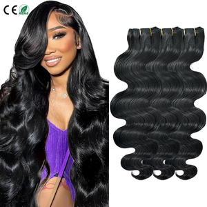 Extensiones de Cabello Humano Virgen con Cutícula Intacta, Ondulado, para Coser, Directo de Fábrica, para Mujer - Product Image 1