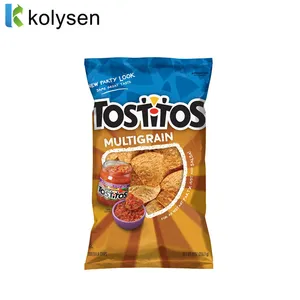 Custom Heat Seal Printed Snack Food Potato Chips Packaging Plastic Bags