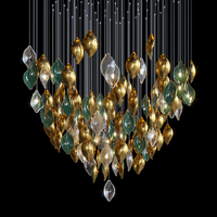 Lustre LED suspendu moderne de style nordique, design d'usine, pour décoration intérieure, hall d'hôtel, escalier