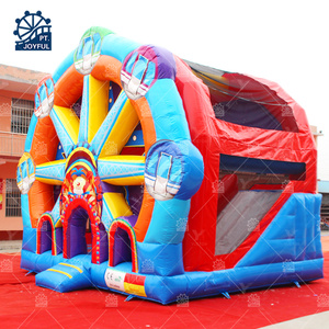 Château gonflable durable en PVC |   Structure gonflable Grande Roue avec toboggan pour fêtes d'anniversaire et locations pour enfants - Product Image 5