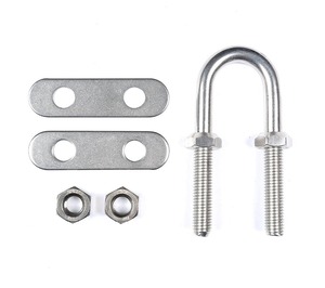 Boulon en U de <span class=keywords><strong>bateau</strong></span> en acier inoxydable poli, matériel de marine poli, bon marché avec plaque et écrous - Product Image 5