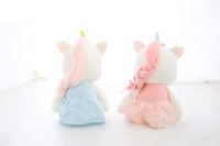 Adorable petite ballerine licorne peluche poupée en peluche avec remplissage en coton PP emballé dans un sac OPP