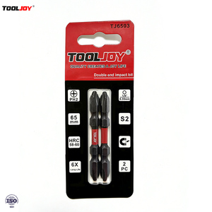 أدوات تولجوي: رؤوس مفكات مزدوجة الرأس 65 مم شديدة التحمل من الفولاذ S2 المعالج حرارياً لأدوات الطاقة الاحترافية - Product Image 1