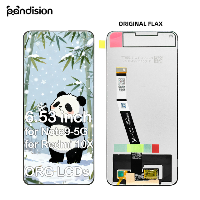 ORG 6.53in Mobile Phone LCD Screen for Redmi Note 9 5G & Redmi 10X 5G 1 Year Warranty Replacement Display Part