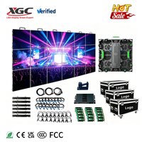 Système complet P2.6 P2.9 P3.91 5000 Nits 8K Mur vidéo LED incurvé d'intérieur pour location, affichage LED pour stand d'exposition et toile de fond de scène