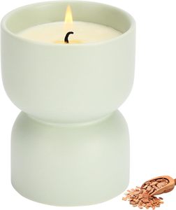 Custom Nordic Modern Handmade Eco-Friendly Ceramic Candle Holder Home Decor Cylinder Scented Luxury Candle Container Matte <b>Empty</b> - Product Image 1