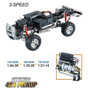 HG P409 1/10 4WD ARTR <span class=keywords><strong>RC</strong></span> Crawler Pickup Truck 3 vitesses, essieu à portiques, ESC 160A, <span class=keywords><strong>moteur</strong></span> <span class=keywords><strong>540</strong></span>, véhicule d'escalade à l'échelle - Product Image 5