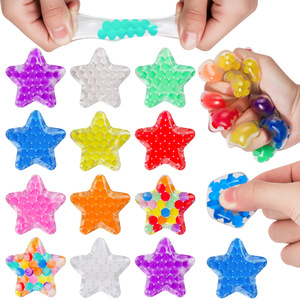 Mini jouet anti-stress en forme d'étoiles de 3,5 cm avec billes d'eau à presser pour TDAH - Product Image 1