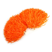 Pompons de cheerleader pour équipe, sport, fête, danse, accessoires utiles (orange)