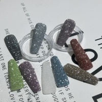 Poudre de diamant écrasé réfléchissante, poudre flash, accessoires pour l'art des ongles, micro-diamant tridimensionnel, vente en gros SH, nouvelle réduction