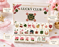 Tuiles de Mahjong Américain CHIVAN Lucky Club, thème Or Rose Porte-Bonheur, pour Jeu de Mahjong Familial, Cadeau de Club, Vente en Gros, OEM, ODM