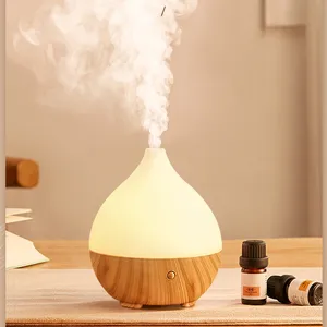 Wood Grain Humidifier Oil Difuser Household Aroma Essential Humidifier Personal Cool Mist Air 100Ml Mini Diffuser